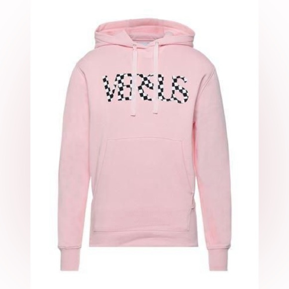 Versace Versus Oversized Pink Hoodie Logo Sweatshirt Size S 💗